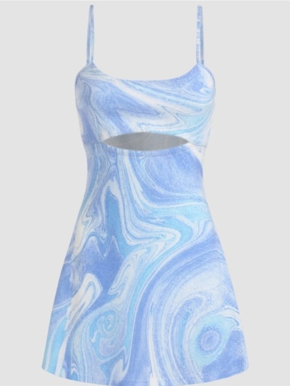 Perri Watercolor Cutout Mini Dress